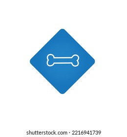Dog bone for cute friends. Vector illustration