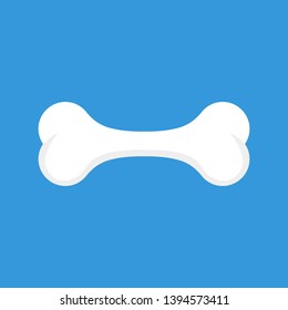 dog bone flat style. isolated on white background. Vector illustration