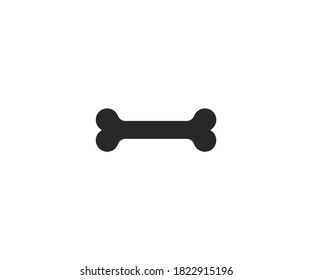 Dog Bone, dog food icon. Vector illustration, flat design.