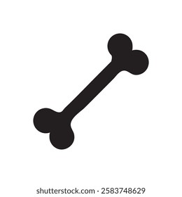 Dog Bone, dog food icon.vector flat black simple trendy style illustration for web and app..eps