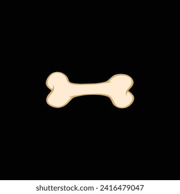 Dog bone icon for animal business logo