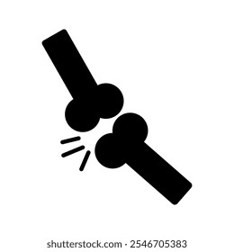 dog bone icon black line white background