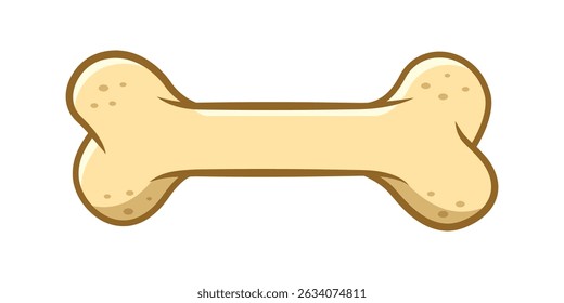 Dog bone icon in cartoon style. Human skeleton vector illustration on isolated background. Healthy orthopedic sign business concept.