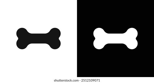 Dog bone icon Flat fill set collection