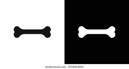 Icono de hueso de perro Conjunto de relleno plano colección