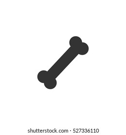 Dog Bone icon flat. Illustration isolated vector sign symbol