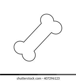Dog Bone Icon Illustration design