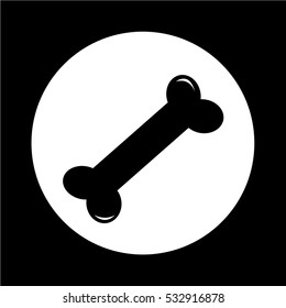 Dog Bone icon illustration design