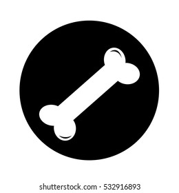 Dog Bone icon illustration design