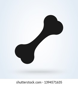 dog bone icon isolated on white background. Vector illustration