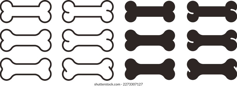 Dog Bone icon isolated on white background.Vector illustrations.