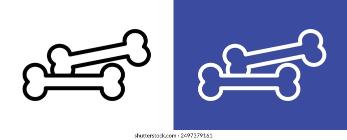 Esquema del Vector del conjunto de signos del logotipo del hueso del perro