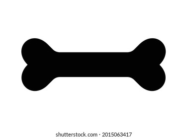 Dog bone icon in modern flat design isolated on white background, pet food vector illustration for web site or mobile application. Dog bone vector icon. Pet toy and food symbol, Clip-art. 