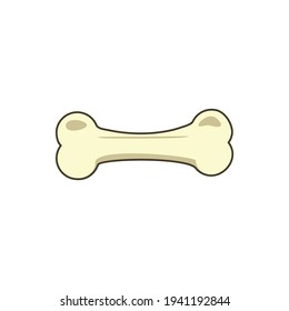 
Dog bone icon on a white background. Vector print