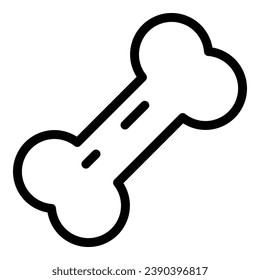 Dog bone icon outline vector. Pet food. Animal canine