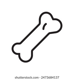 Dog Bone Icon Perfect for Pet and Animal Designs