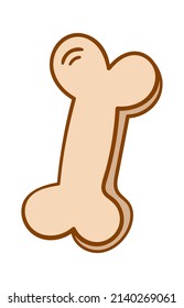 Dog Bone Icon. Pet Food. Vector illustration