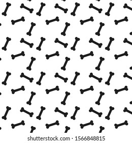 Dog Bone Icon Seamless Pattern