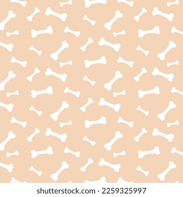 Dog bone icon seamless pattern.Design for print, wedding, backdrop, wallpaper. Vector illustration.