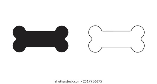 Dog Bone icon set Vector illustrations.