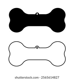 Dog Bone icon set. Vector illustrations. Bone dog icon isolated on white background. Bone dog symbol Vector.