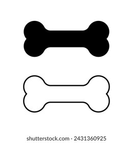 Dog Bone icon set.Vector illustrations.