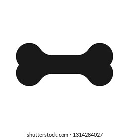 Dog bone icon. Simple cartoon dog bone vector icon. Vector illustration.