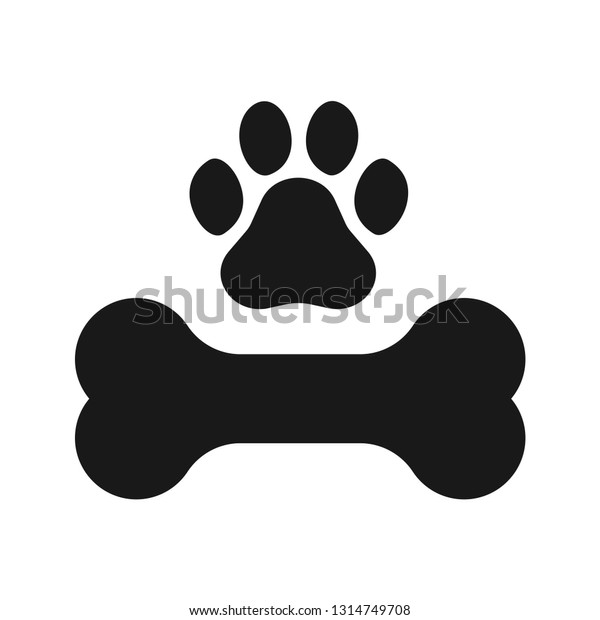 Dog Bone Icon Simple Cartoon Dog Stockvektor (royaltyfri) 1314749708