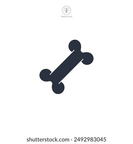Dog Bone icon symbol vector illustration isolated on white background