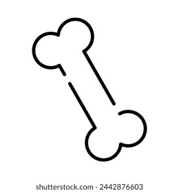 Dog bone icon template black color editable. Dog bone symbol vector sign isolated on white background. Simple logo vector illustration for graphic and web design. Vector illustration. Eps file 350.