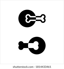 Dog Bone Icon, Bone Icon Vector Art Illustration
