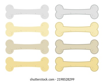 Dog bone icon vector illustration in flat style