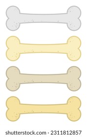 Hundeknochensymbol, Vektorgrafik in flachem Stil
