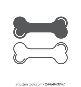 Dog Bone Icon. Vector illustration