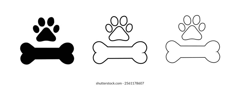 Dog Bone icon. Vector illustration .