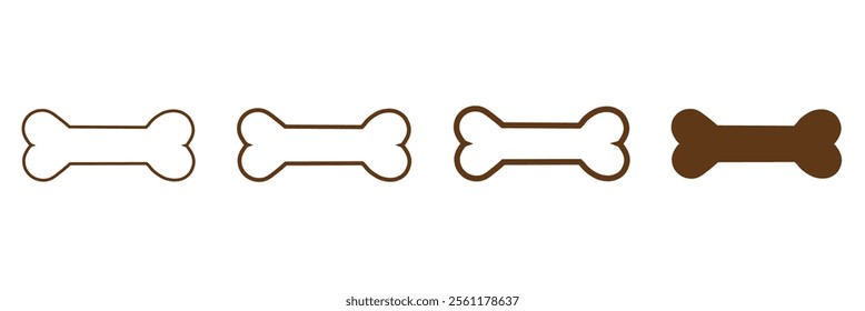 Dog Bone icon. Vector illustration .