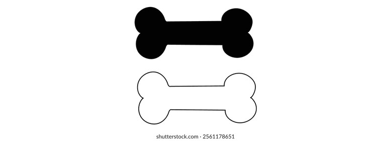 Dog Bone icon. Vector illustration .