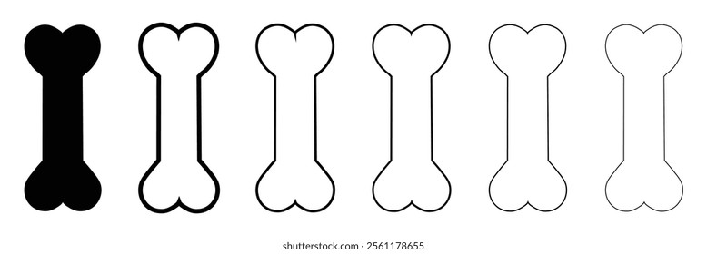 Dog Bone icon. Vector illustration .