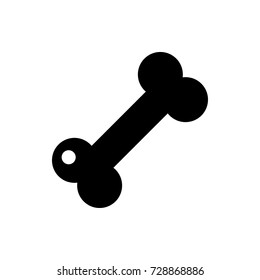 dog bone icon vector isolated on white background