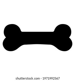 Dog bone icon vector. Pet food vector illustration
