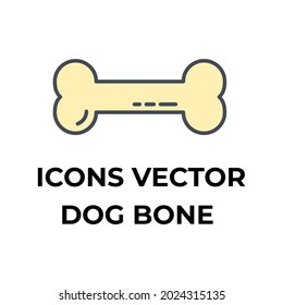 dog bone icons symbol vector elements for infographic web
