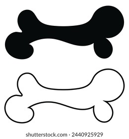 Dog bone icons. Vector file illustration. EPS 10