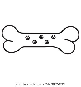 Dog bone icons. Vector file illustration. EPS 10