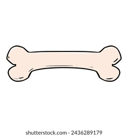 dog bone illustration hand drawn vector