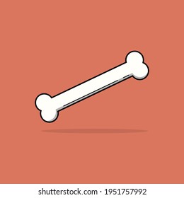 Dog bone illustration vector icon