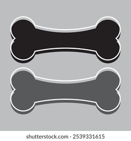 Diseño de icono aislado de hueso de perro. Hueso para perro mascota.