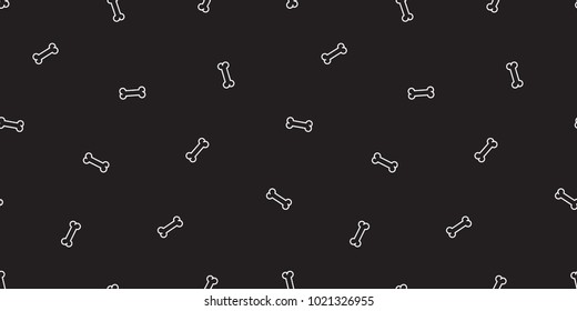 dog bone isolated Seamless pattern french bulldog vector puppy cat wallpaper background black