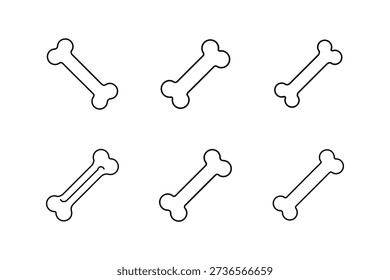 dog bone line art
