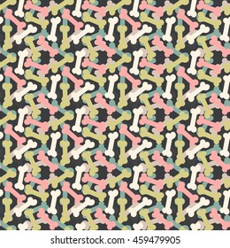 Dog Bone pattern abstract vector.