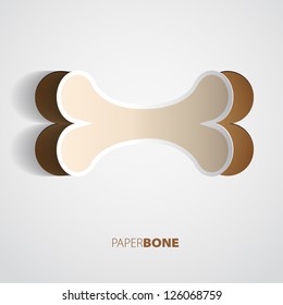 Dog bone for pets - Paper sticker